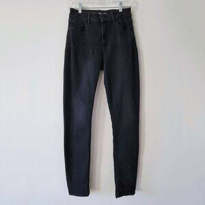 Old Navy Rockstar Skinny Stretch High Rise Built In Warm Black Jean Leggings 2T